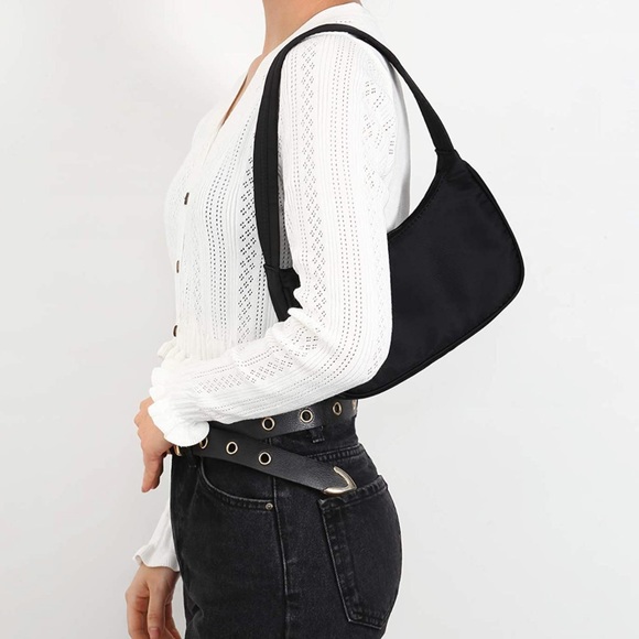 Black Nylon Handbag - Picture 1 of 9